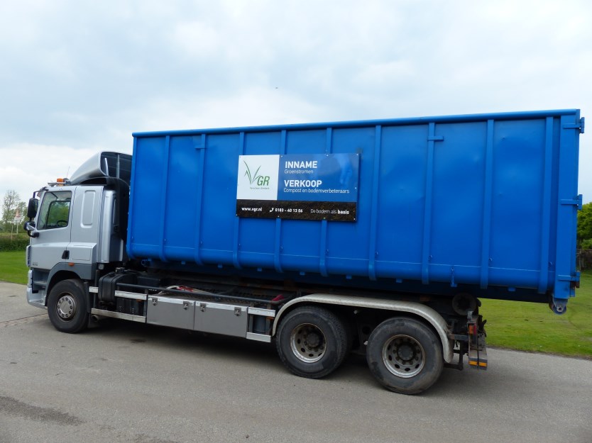 Wilt u van uw groenafval af? Vraag VGR om een container voor groenafval, land- en tuinbouwafval